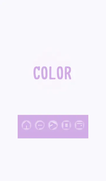 [LINE着せ替え] purple color D12の画像1