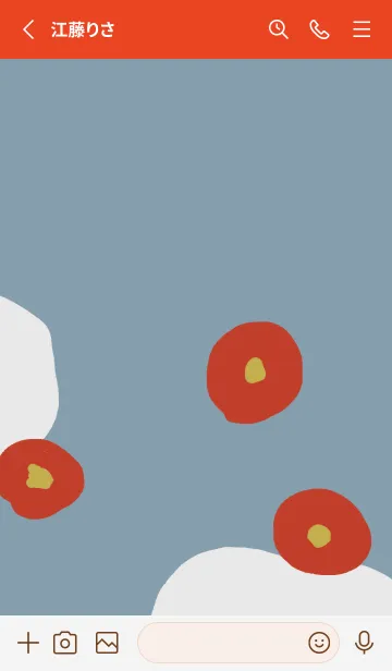 [LINE着せ替え] 雪ツバキの画像2