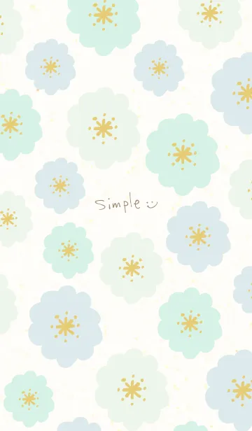 [LINE着せ替え] かわいい丸い花23の画像1