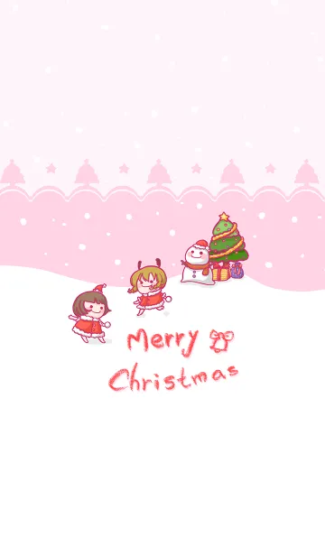 [LINE着せ替え] Christmas carnival - pinkの画像1