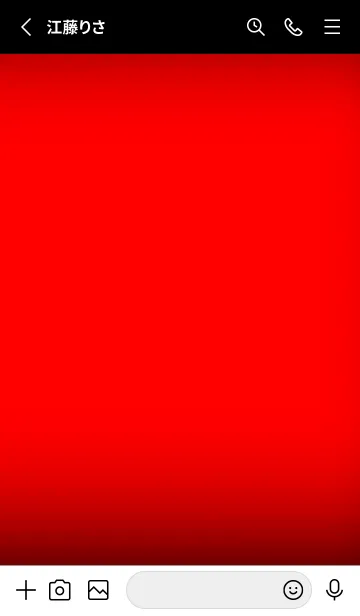 [LINE着せ替え] Red Black V.3 (JP)の画像2