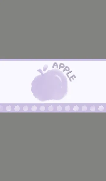 [LINE着せ替え] Smudged apple J-gray. Gray purpleの画像1