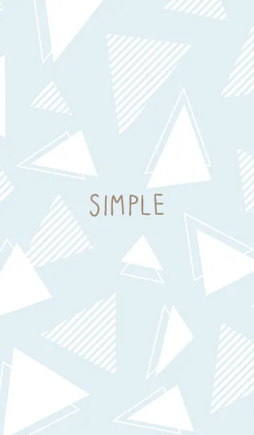 [LINE着せ替え] かわいい白三角の画像1