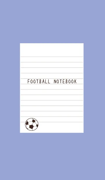 [LINE着せ替え] FOOTBALL NOTEBOOK/くすみブルーの画像1