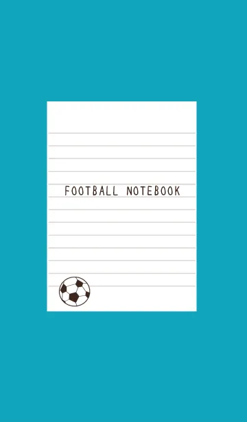 [LINE着せ替え] FOOTBALL NOTEBOOK/ビリジアンの画像1