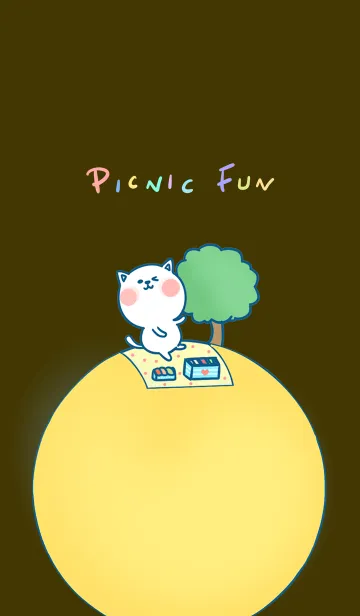 [LINE着せ替え] Picnic Fun J-Brown. Yellowの画像1