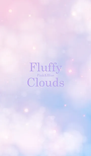 [LINE着せ替え] Fluffy Clouds Pink&Blue-MEKYM 22の画像1