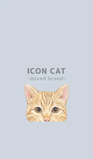 [LINE着せ替え] ICON CAT - ミックス - PASTEL BL/13の画像1