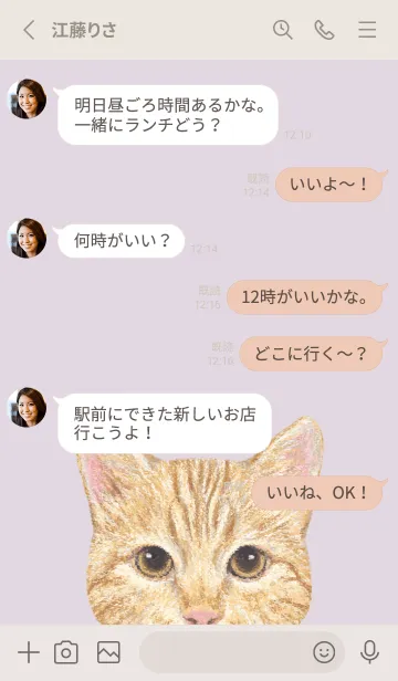 [LINE着せ替え] ICON CAT - ミックス - PASTEL PL/13の画像3