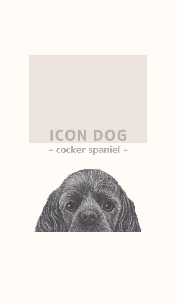 [LINE着せ替え] ICON DOG - コッカー - BEIGE/05の画像1