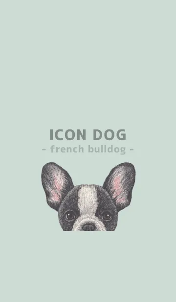 [LINE着せ替え] ICON DOG - フレンチブルドッグ - GR/04の画像1