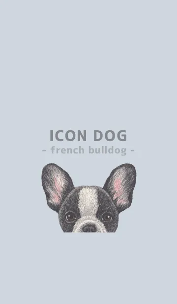 [LINE着せ替え] ICON DOG - フレンチブルドッグ - BL/04の画像1