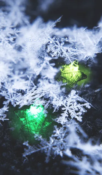 [LINE着せ替え] 雪の結晶と星の光 43の画像1