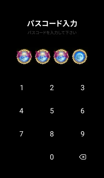 [LINE着せ替え] 願いが叶う＊月と蝶＊の画像4