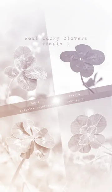 Real Lucky Clovers #sepia 1の着せ替えメイン画像