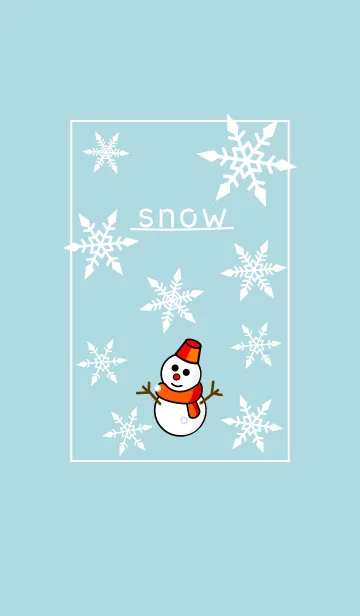 [LINE着せ替え] Snow with SNOWMANの画像1