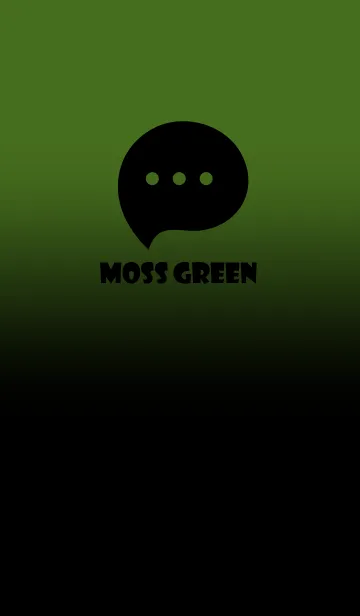 [LINE着せ替え] Black & Moss Green Theme V3 (JP)の画像1