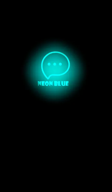 [LINE着せ替え] Neon Blue Neon Theme V3 (JP)の画像1