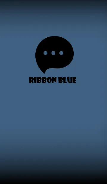 [LINE着せ替え] Ribbon Blue Black V.3 (JP)の画像1
