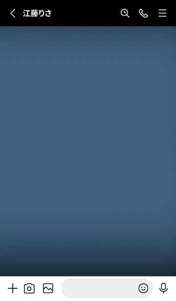 [LINE着せ替え] Ribbon Blue Black V.3 (JP)の画像2