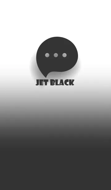 [LINE着せ替え] Jet Black & White Theme V.3 (JP)の画像1