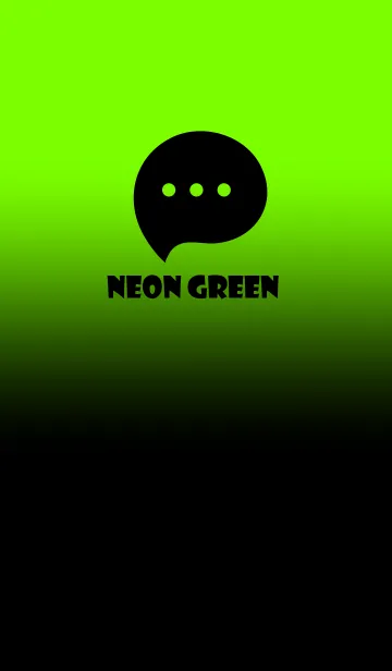 Black & Neon Green Theme V3 (JP)の着せ替えメイン画像