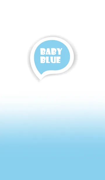 [LINE着せ替え] Baby Blue In White Theme (JP)の画像1