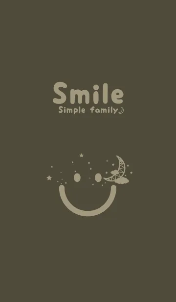 [LINE着せ替え] スマイル＆三日月 黒紫の画像1