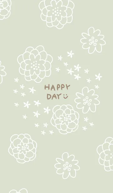 [LINE着せ替え] 小花舞う白い花30の画像1