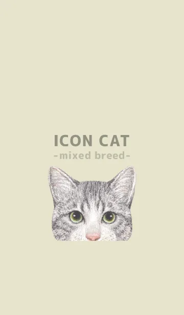 [LINE着せ替え] ICON CAT - ミックス - PASTEL YE/14の画像1