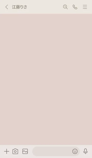 [LINE着せ替え] 超シンプル15<ベージュ>の画像2