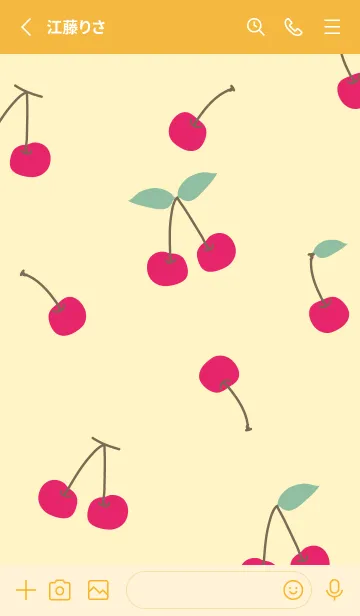 [LINE着せ替え] さくらんぼ ランダム9の画像2