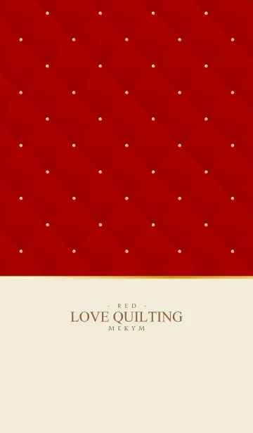[LINE着せ替え] LOVE QUILTING RED 21の画像1