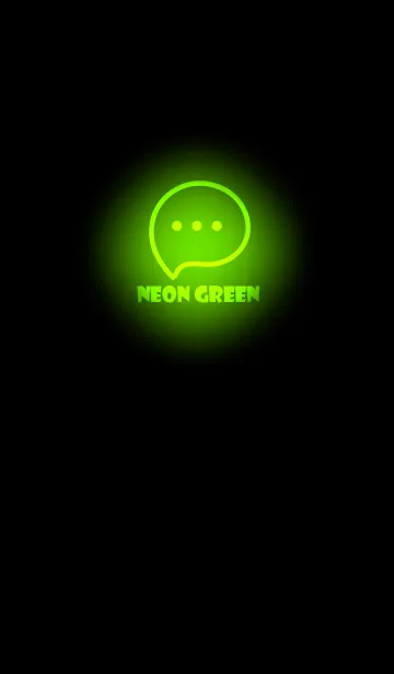 [LINE着せ替え] Neon Green Neon Theme V3 (JP)の画像1