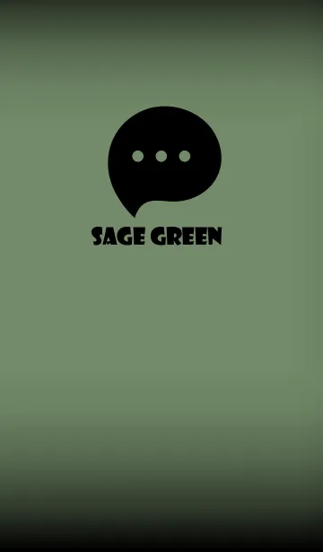 [LINE着せ替え] Sage Green Black V.3 (JP)の画像1