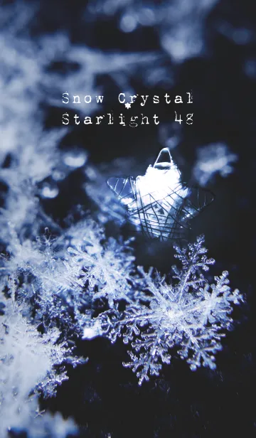 [LINE着せ替え] 雪の結晶と星の光 48の画像1