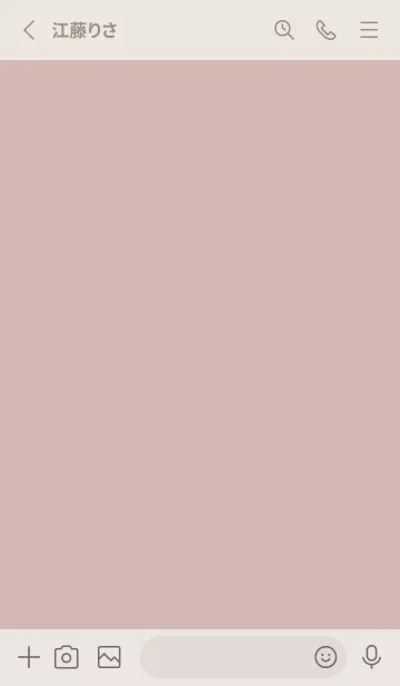 [LINE着せ替え] 超シンプル15<ブラウン>の画像2