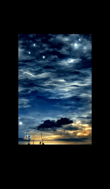 [LINE着せ替え] 夜の月 月の海 #DkY_14。の画像1