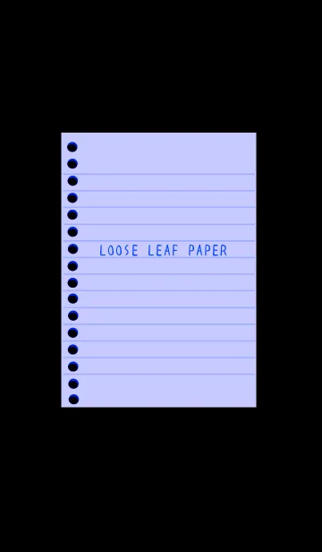 [LINE着せ替え] カラールーズリーフ/パステルパープル/黒の画像1