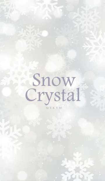 [LINE着せ替え] Snow Crystal-WHITE.MEKYM 10の画像1