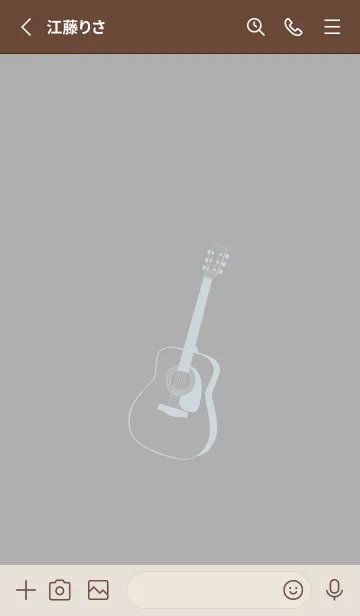 [LINE着せ替え] GUITAR COLOR シルバーグレイの画像2