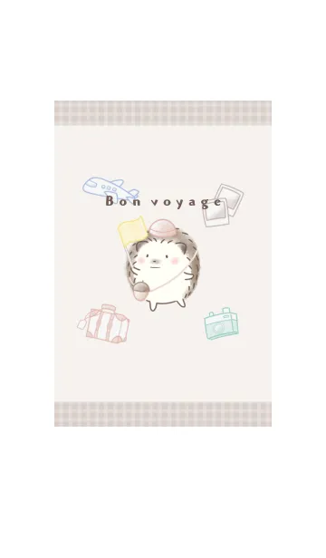 旅するハリネズミ -ベージュ-の着せ替えメイン画像