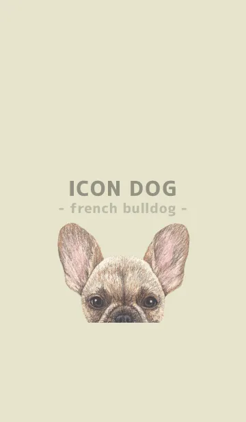 [LINE着せ替え] ICON DOG - フレンチブルドッグ - YE/05の画像1