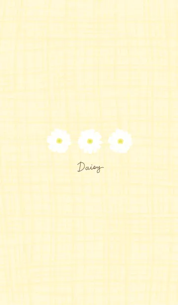 [LINE着せ替え] シンプル マーガレット25の画像1