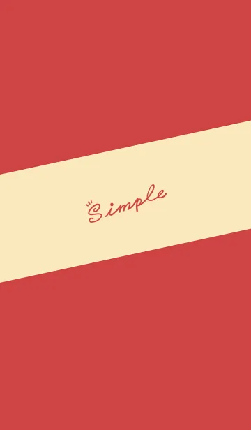 [LINE着せ替え] Simple Lines - Red.Light Yellow Orange Jの画像1