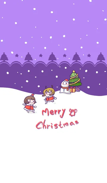 [LINE着せ替え] Christmas Carnival - Purpleの画像1