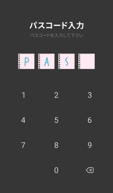[LINE着せ替え] カラールーズリーフ/ピンクとブルー/黒の画像4