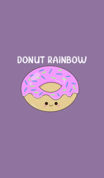 [LINE着せ替え] Donut rainbowの画像1