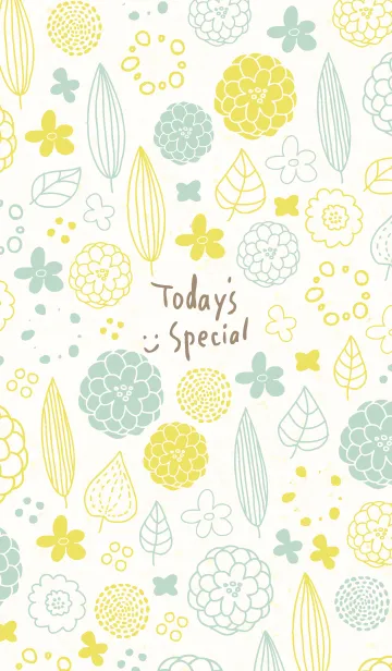 [LINE着せ替え] かわいい葉と花25の画像1