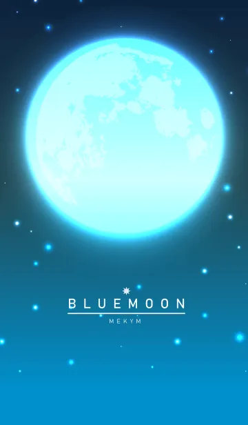 [LINE着せ替え] BLUE MOON-MEKYM 10の画像1
